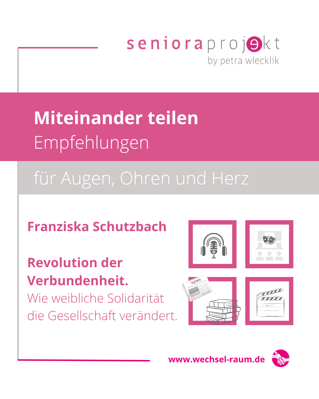 Bild zum Beitrag Revolution der Verbundenheit! Solidarisches Miteinander und Vertrauen statt Konkurrenz. Wie sähe eine Welt aus, in der weibliche Solidarität das Fundament für echte Veränderung bildet?